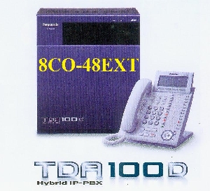 Tổng đài điện thoại Panasonic KX-TDA100DBP 8 trung kế- 48 máy nhánh