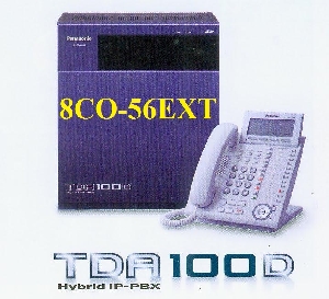 Tổng đài điện thoại Panasonic KX-TDA100DBP 8 trung kế- 56 máy nhánh